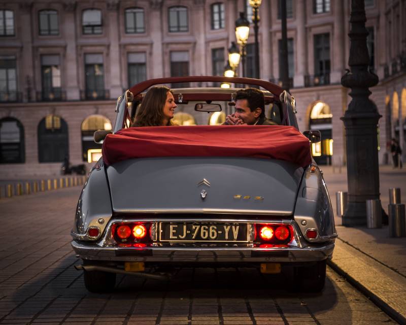 Romantic experience aboard a classic Citroën DS